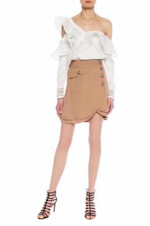 Asymmetrical skirt with decorative buttons, zdjęcie 2 Asymmetrical skirt with decorative buttons od Self Portrait